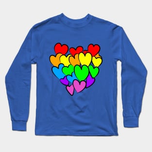 Rainbow hearts Long Sleeve T-Shirt